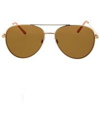 Roxy - 58Mm Mod Rounded Aviator Sunglasses - Lyst