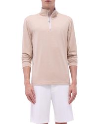 Bugatchi - Quarter Zip Performance Pullover - Lyst