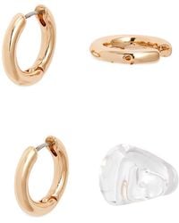 Open Edit - Hoop Earring & Ear Cuff Set - Lyst
