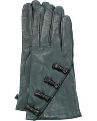 Portolano - Bow Leather Gloves - Lyst