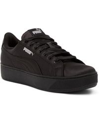puma black vikky platform