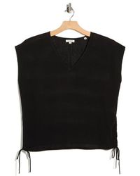 Max Studio - Ruched Cap Sleeve Sweater - Lyst