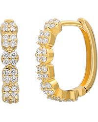 Bony Levy - 18k Gold Maya Diamond Hoop Earrings - Lyst