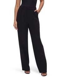 GOOD AMERICAN - Luxe Suiting Column Wide Leg Trousers - Lyst