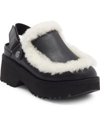 UGG - Esmee Genuine Shearling Trim Clog - Lyst