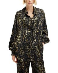 AllSaints - Charli Relaxed Fit Satin Button-Up Shirt - Lyst