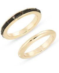 Nordstrom Rack - Set Of 2 Baguette Cut Cubic Zirconia Rings - Lyst
