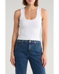 NSR - Scalloped Knit Tank - Lyst