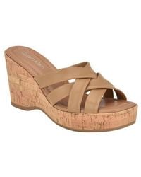 Calvin Klein - Hayes Platform Wedge Slide Sandal - Lyst