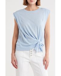 Democracy - Tie Front Sleeveless Knit Top - Lyst