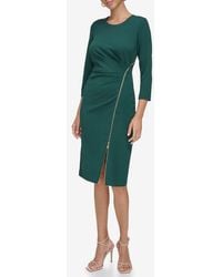 Calvin Klein - Zip Sheath Dress - Lyst