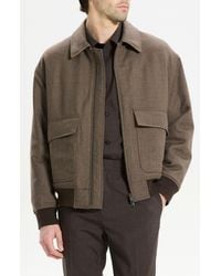 Theory - Virgin Wool Modern Aviator Jacket - Lyst