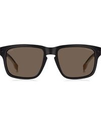 BOSS - 1497/S Polarized Rectangular Sunglasses - Lyst
