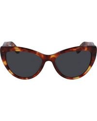 Ferragamo - Salvatore 56Mm Cat Eye Sunglasses - Lyst