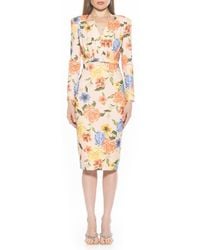 Alexia Admor - Arleth V-Neck Sheath Dress - Lyst