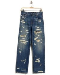 Marc Jacobs - Rip & Repair Straight Leg Jeans - Lyst