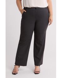 Calvin Klein - Woven Flat Front Tailored Pants - Lyst