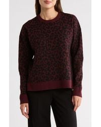Nordstrom Rack - Patterned Crewneck Sweater - Lyst