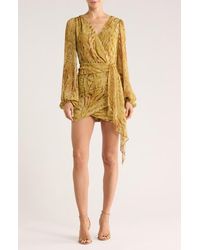 Matty M - Piper Long Sleeve Minidress - Lyst