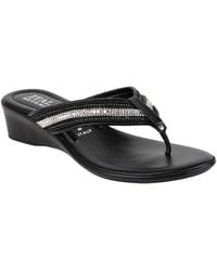 Italian Shoemakers - Jewel Wedge Sandal - Lyst