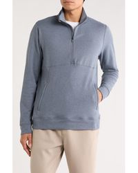 90 Degrees - Ultra Mélange Fleece Half Zip Sweatshirt - Lyst