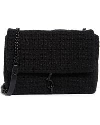 Rebecca Minkoff - Edie Bouclé Flap Shoulder Bag - Lyst