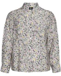 Vero Moda - Josie Floral Long Sleeve Button-up Shirt - Lyst