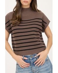 Blu Pepper - Mock Neck Pullover Sweater - Lyst