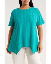 Ruby Rd. - Short Sleeve Textured Knit Top - Lyst