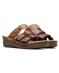 Clarks - Calenne Lily Slide Sandal - Lyst