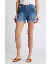 Wit & Wisdom - 'Ab'Solution Patch Pocket High Waist Denim Shorts - Lyst