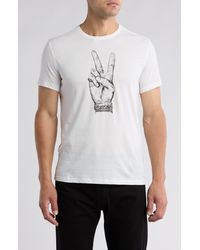 John Varvatos - Tough Peace Cotton Graphic T-shirt - Lyst
