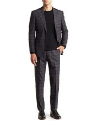 English Laundry - Trim Fit Windowpane Two-button Suit - Lyst