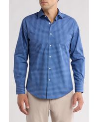Nordstrom - Trim Fit Non-iron Check Cotton Blend Dress Shirt - Lyst