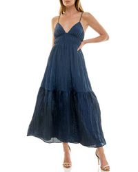 Socialite - Cami Empire Waist Tiered Maxi Dress - Lyst