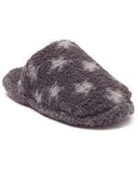 Rachel Roy - Star Print Faux Fur Slipper - Lyst