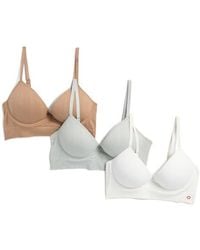 Danskin - Assorted 3-Pack Variegated Seamless Underwire Bras - Lyst