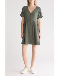 Madewell - Lightspun Button Front Minidress - Lyst
