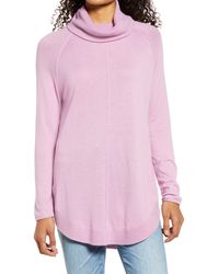 Caslon - Turtleneck Tunic Sweater - Lyst