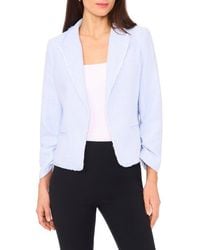 Halogen® - Raw Hem Crop Blazer - Lyst