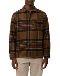 Les Deux - Kaleb Check Wool Blend Overshirt - Lyst