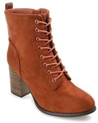 Journee Collection - Journee Baylor Lace-Up Boot - Lyst