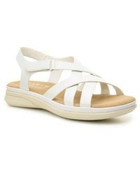 Taryn Rose - Lasercut Slide Sandal - Lyst