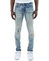 PRPS - Zoom Skinny Fit Stretch Rip & Repair Jeans - Lyst