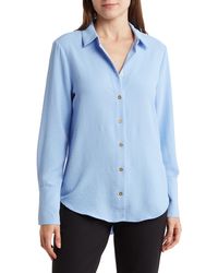Ellen Tracy - Airflow Long Sleeve Button-up Shirt - Lyst