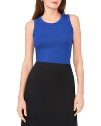 Halogen® - Fitted Ribbed Tank Top - Lyst