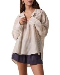 Wishlist - Striped Long Sleeve Shirt - Lyst