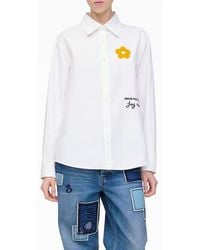 Marc Jacobs - Marc Is Joy Flocked Daisy Cotton Poplin Button-Up Shirt - Lyst
