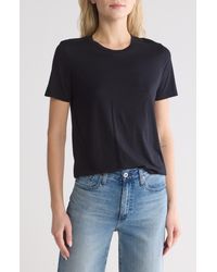 AG Jeans - Stretch Cotton Crewneck T-shirt - Lyst
