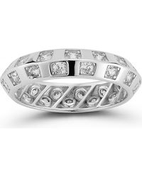 Glaze Jewelry - Cubic Zirconia Band Ring - Lyst